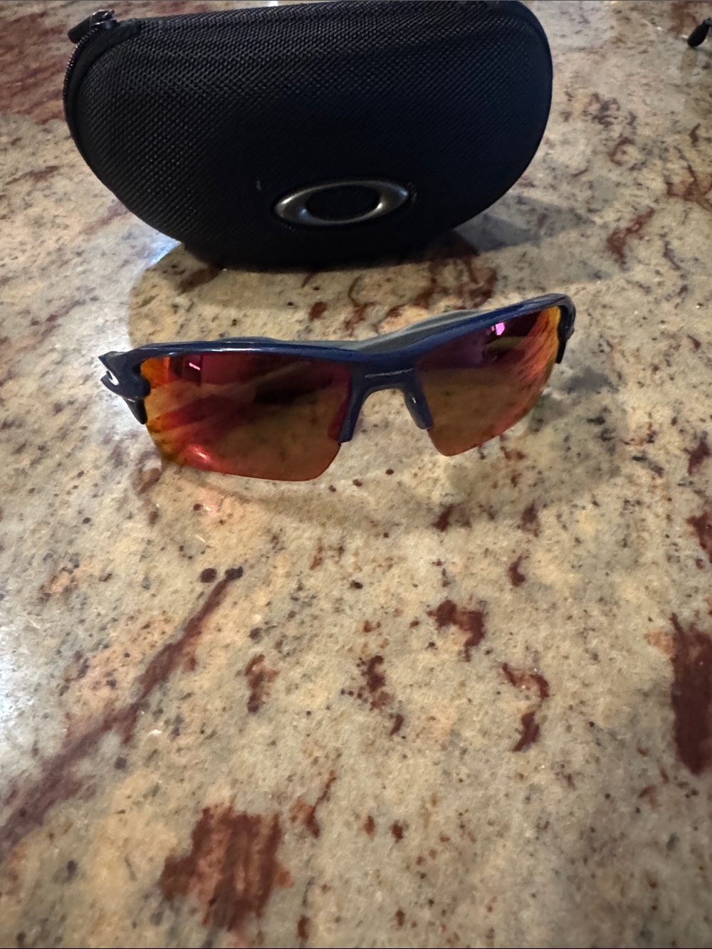 Oakley custom Flak 2.0 Sunglasses with Red Prizm Mirrored Lenses